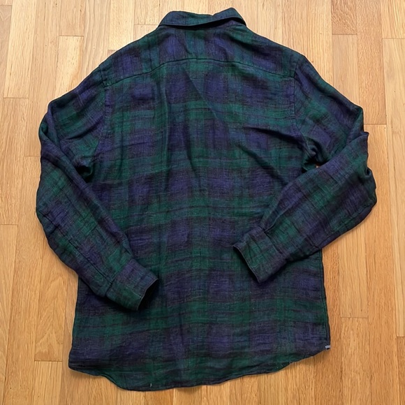 Xacus slim fit long sleeve plaid button down size 15 3/4 / 40. (M) - Picture 4 of 5